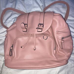 Candies Blush Faux Leather Backpack
